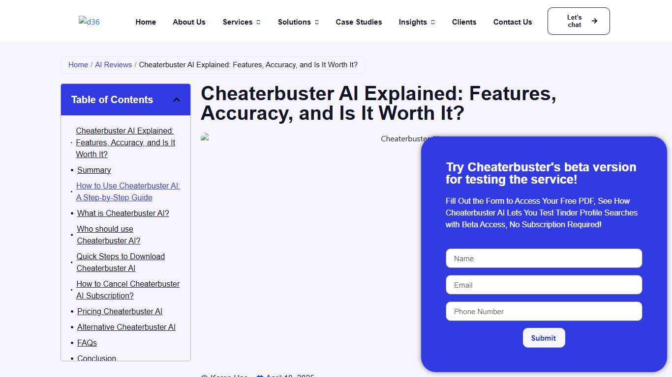 Cheaterbuster AI Explained: Features, Accuracy, and Is It Worth It?